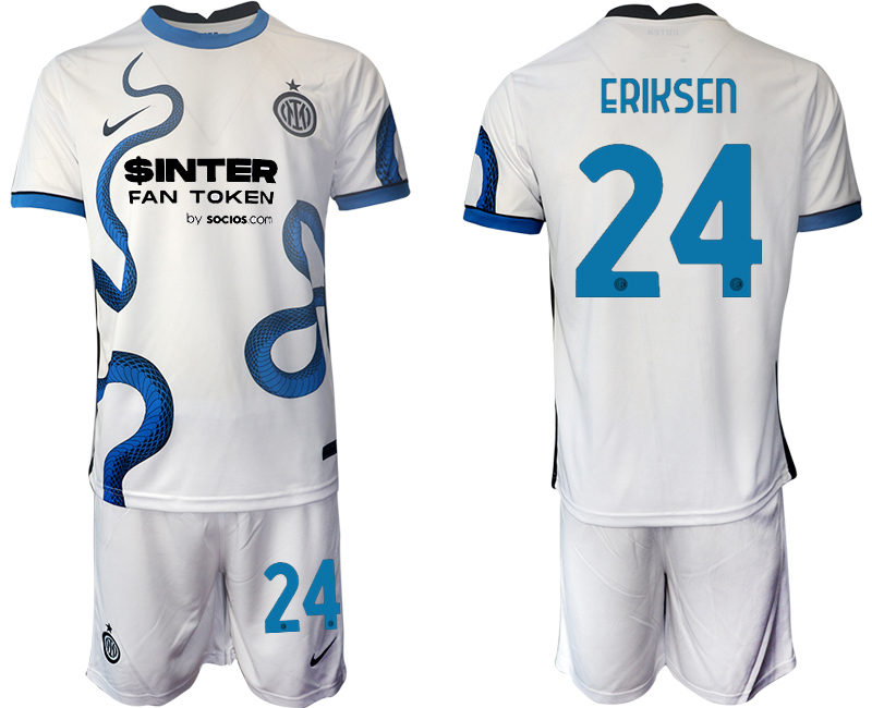 Men 2021-2022 Club Inter Milan away white #24 Soccer Jersey